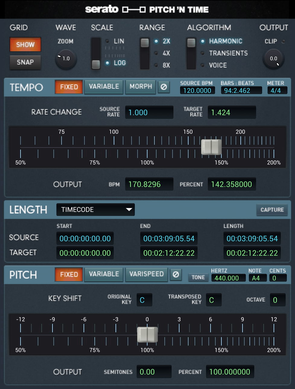 Serato | Pitch 'n Time Pitch-shifting Plug-in