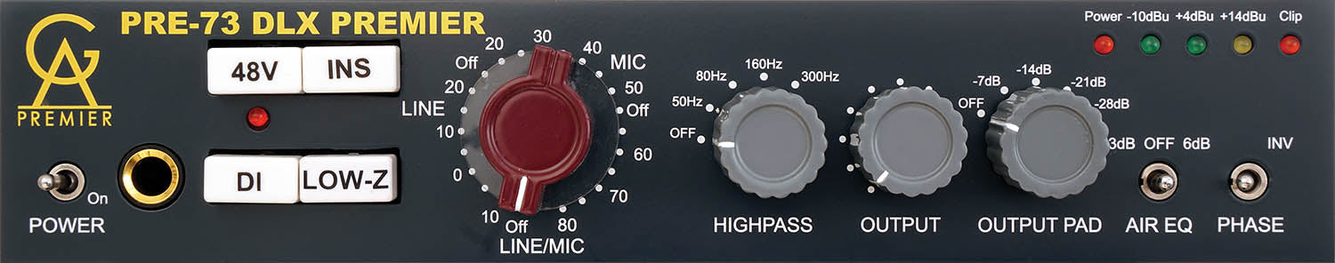 Golden Age Premier | PRE-73 DLX PREMIER Microphone Preamp