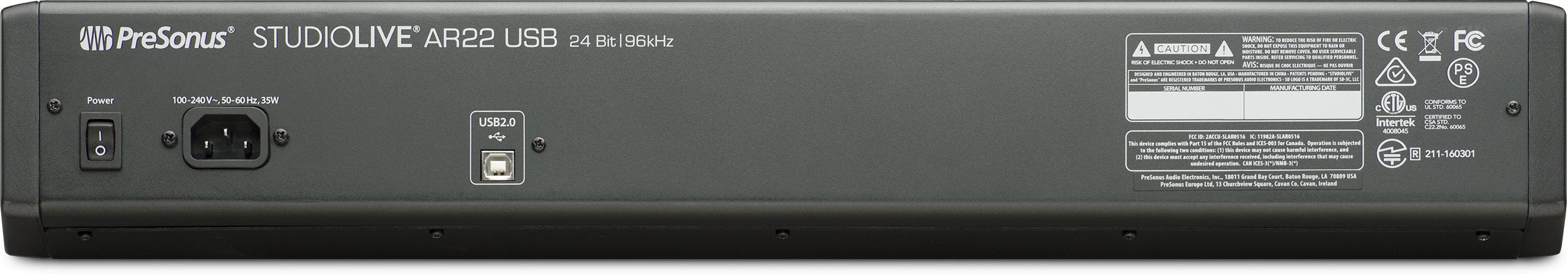 PreSonus StudioLive AR22 USB