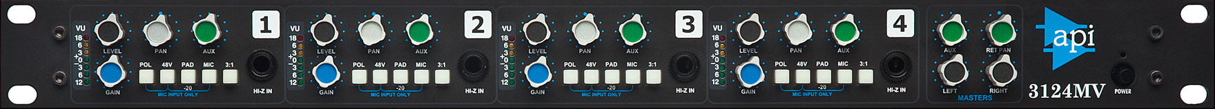 API 3124MV Mic Pre w/ Mixer