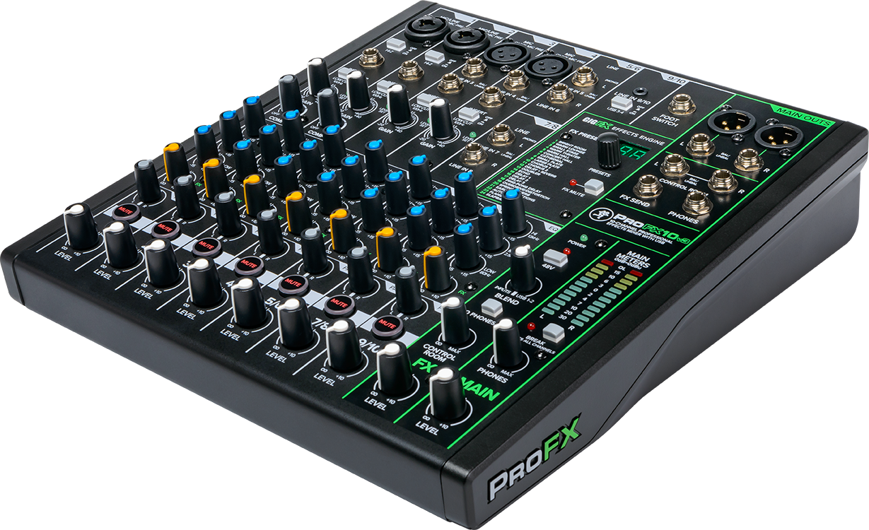 Mackie ProFX10v3 10-channel Mixer with USB and Effects