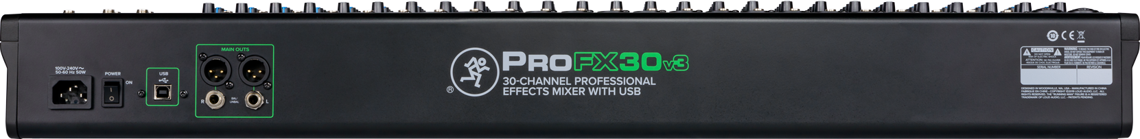 Mackie ProFX30v3 30-channel Mixer with USB and Effects