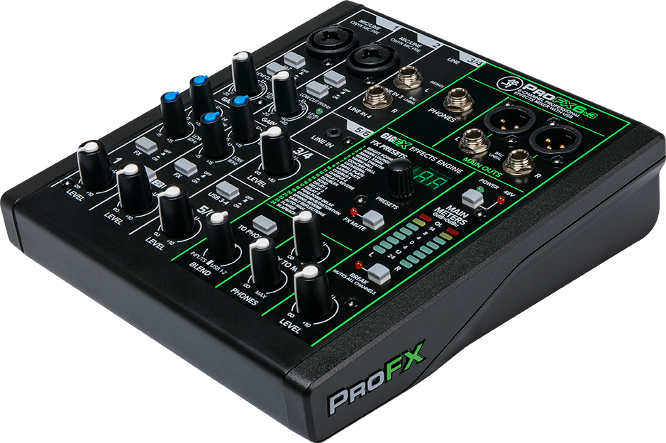 Mackie ProFX6v3 6-channel Mixer with USB and Effects