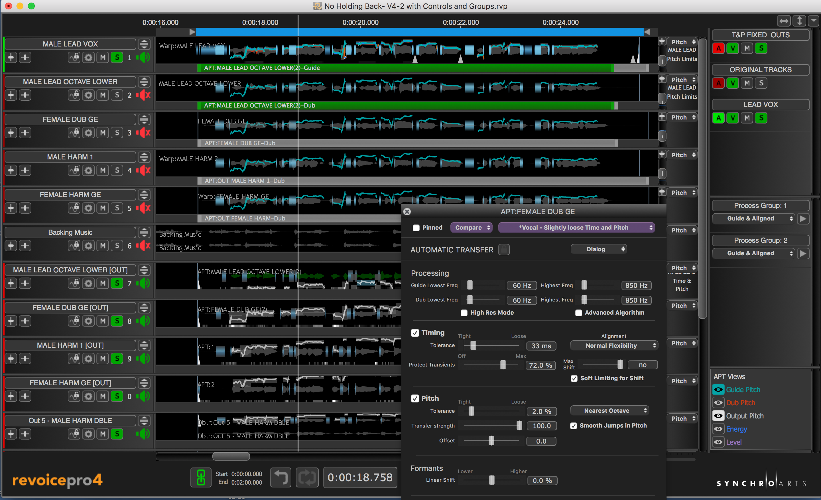 Synchro Arts Revoice Pro 4 - License for VocALign Pro 4 Owners