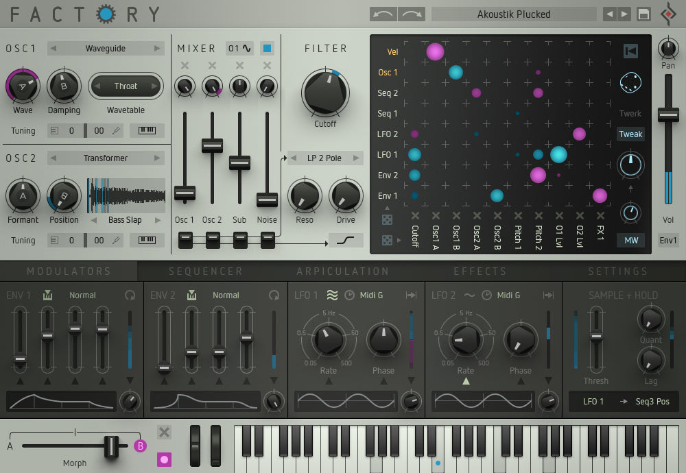 Sugar Bytes | Factory Modular Synthesizer Plug-in