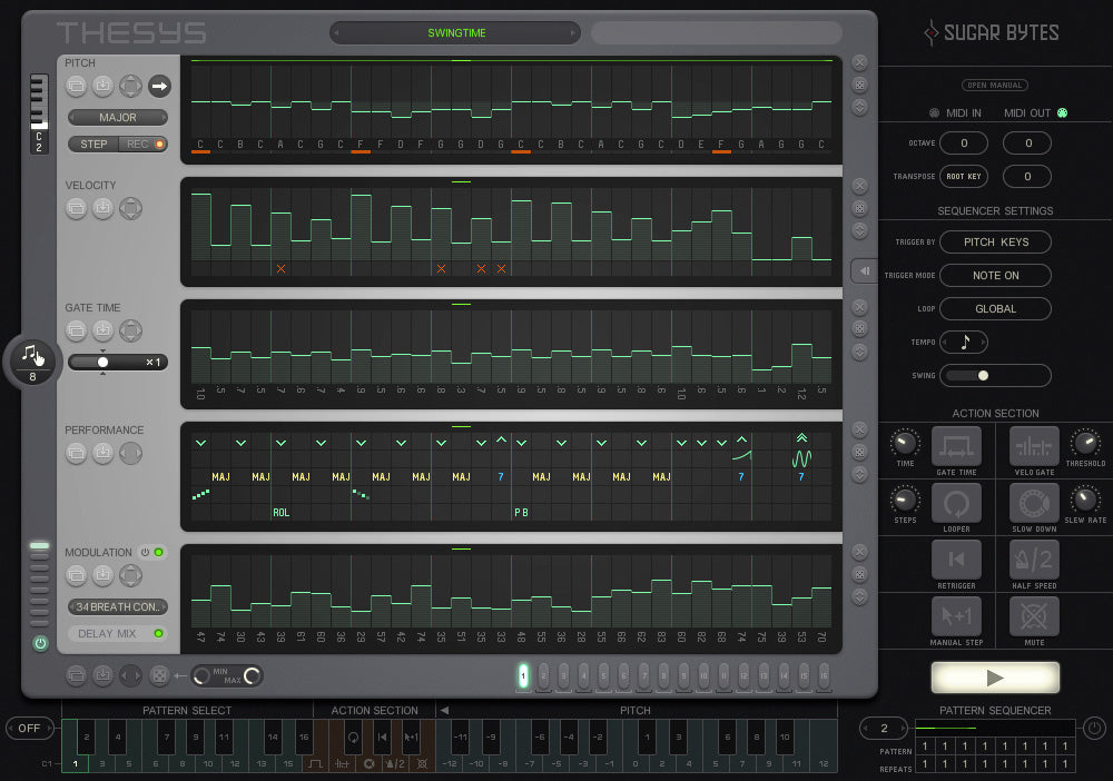 Sugar Bytes | Thesys Pitch Sequencer Plug-in