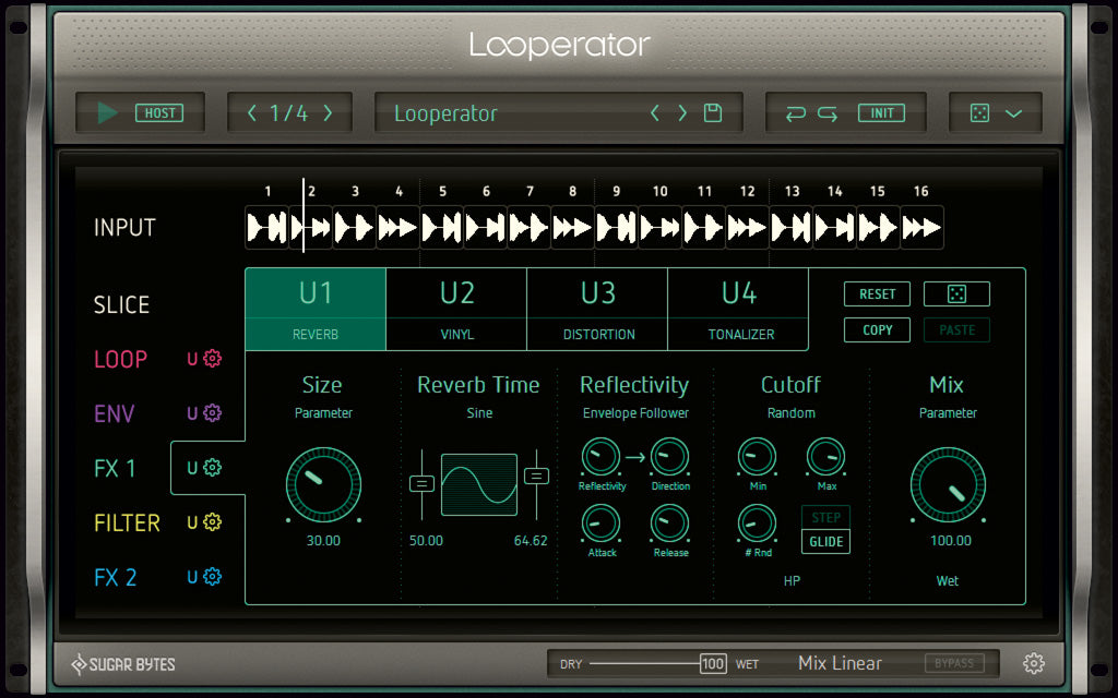 Sugar Bytes | Looperator Step-based Multi-Effect Sequencing Plug-in