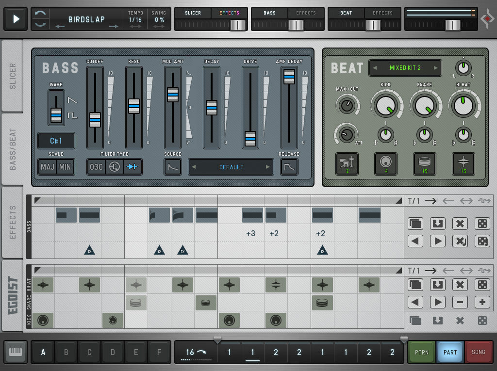 Sugar Bytes | Egoist Slice Bass Beat Box Plug-in