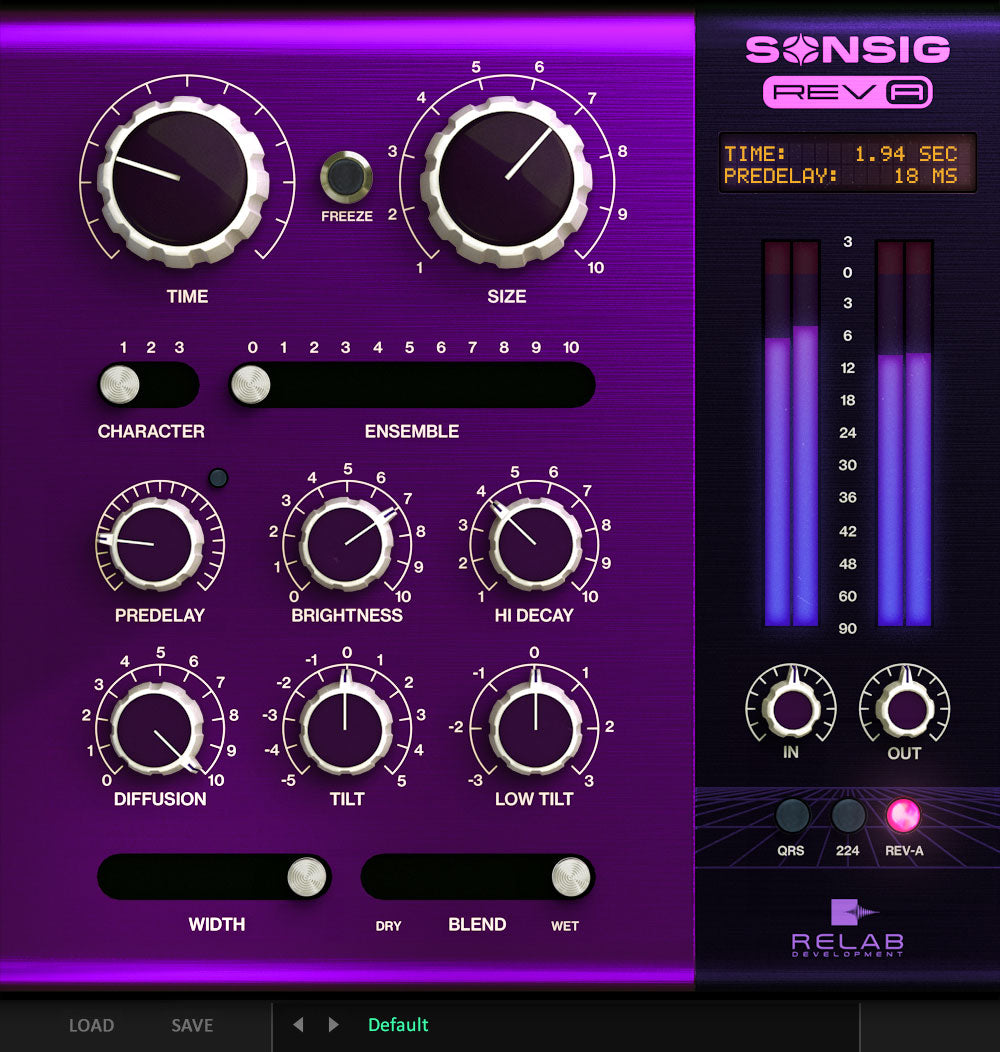 Relab Development | Sonsig Rev-A Reverb Plug-in