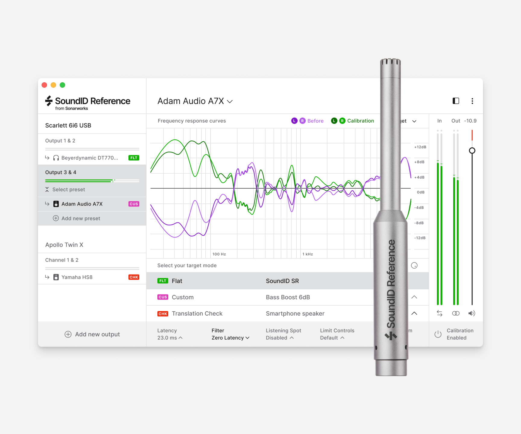 Sonarworks | Upgrade from SoundID Reference for Headphones to SoundID Reference for Speakers & Headphones with Measurement Microphone (Box)