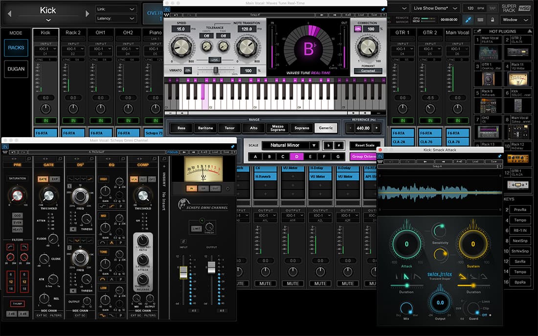 Waves | SuperRack SoundGrid Plug-in host