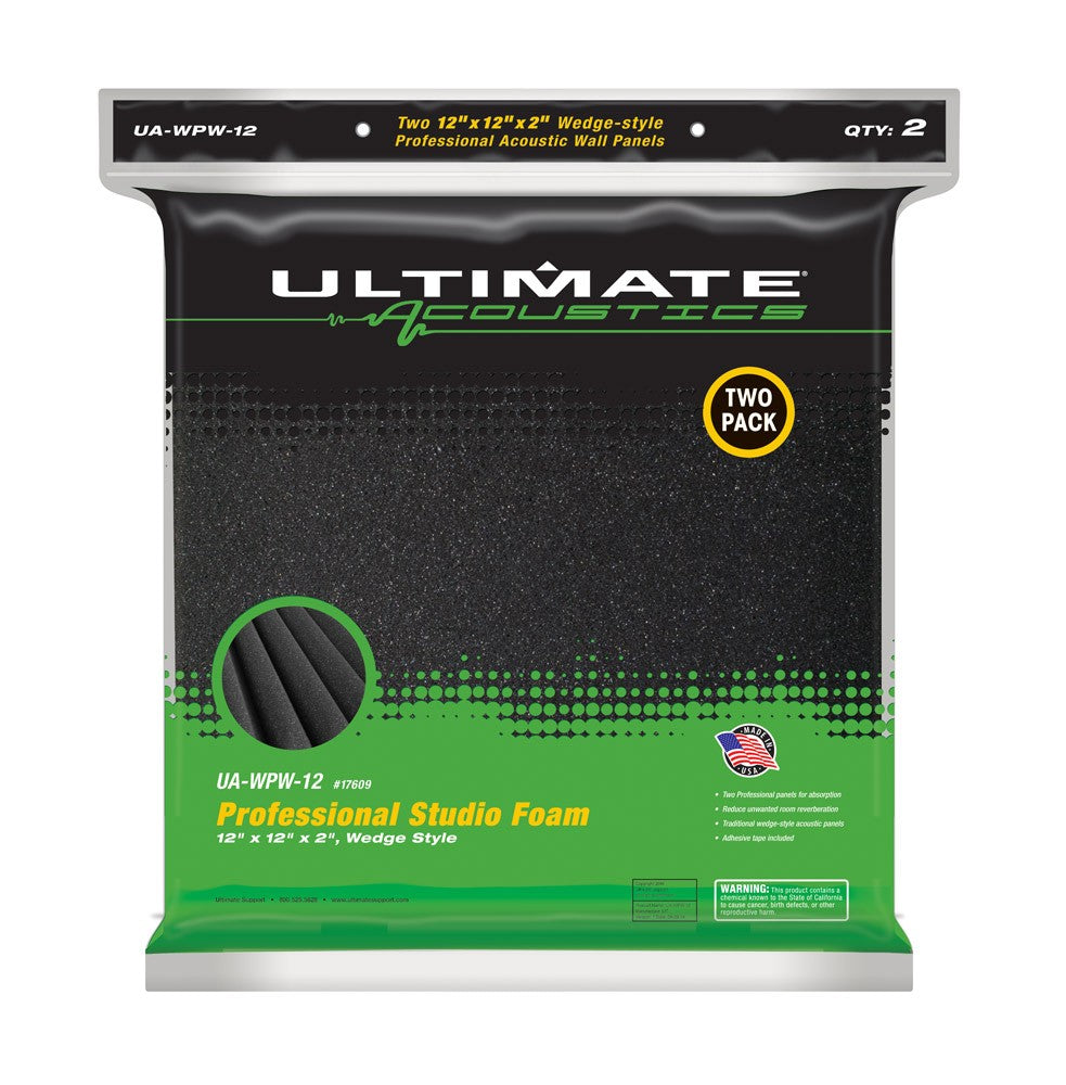 Ultimate Acoustics UA-WPW-12 Wedge Wall Panel (pair)