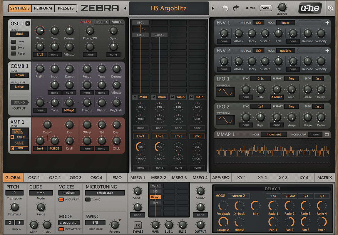 U-HE | Zebra2 Synthesizer Plug-in