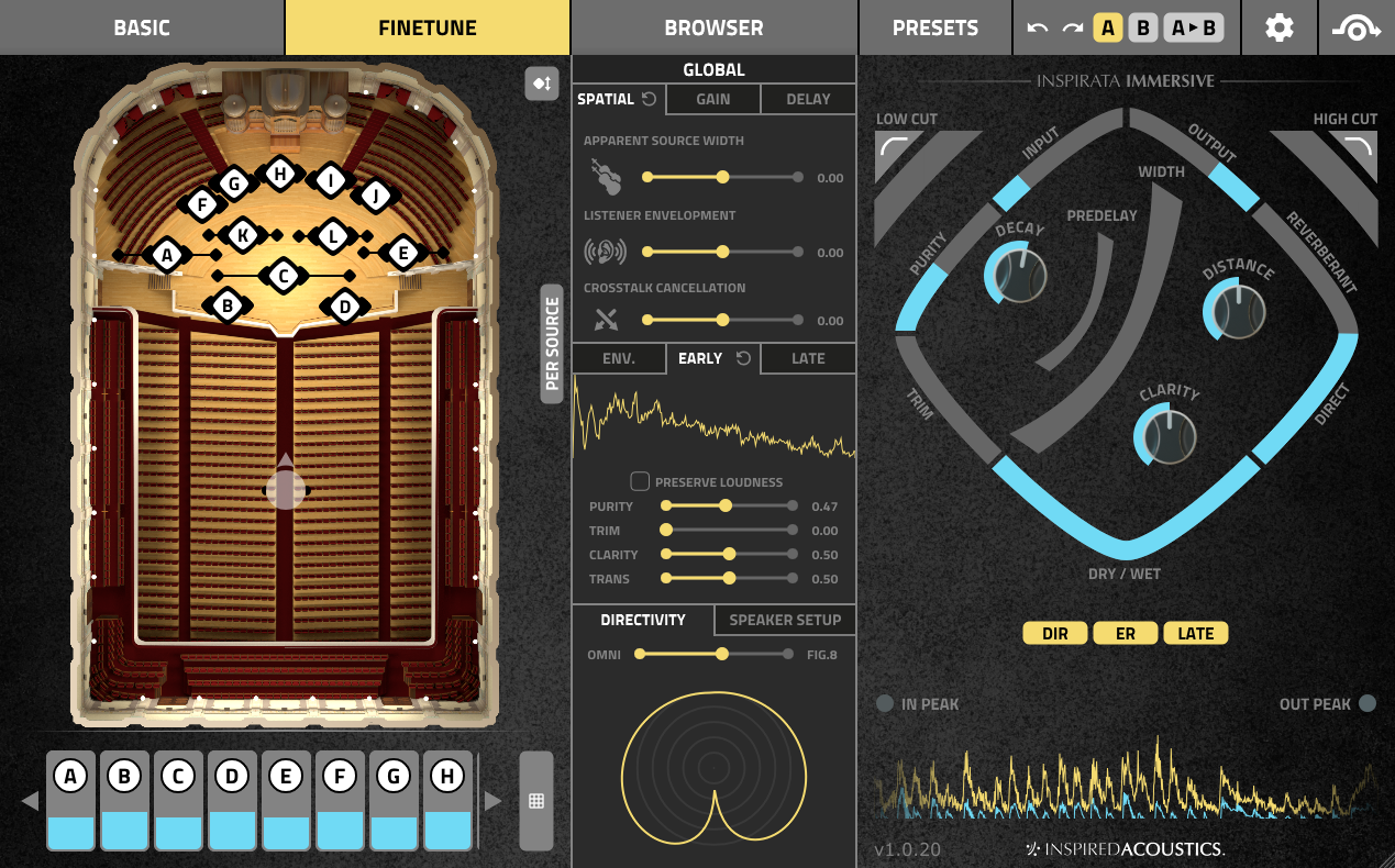 INSPIRED ACOUST | INSPIRATA Reverb Based-measurement Plug-in