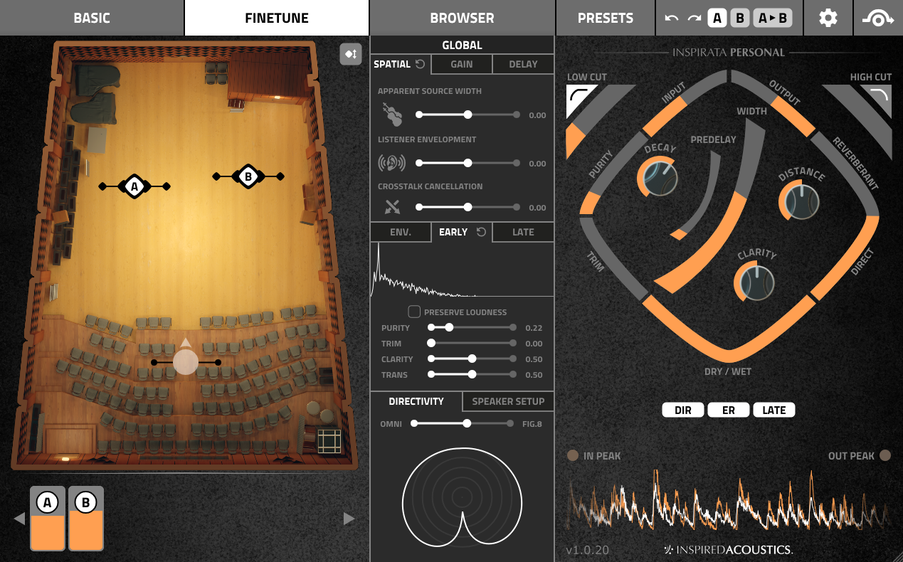 INSPIRED ACOUST | INSPIRATA Reverb Based-measurement Plug-in