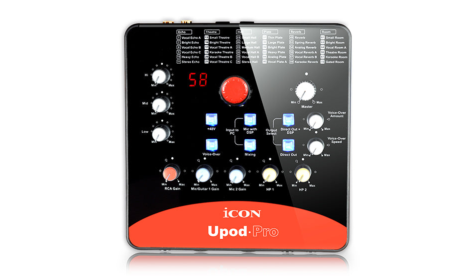 iCON Pro Audio | Upod Pro 2x2 USB Recording Interface